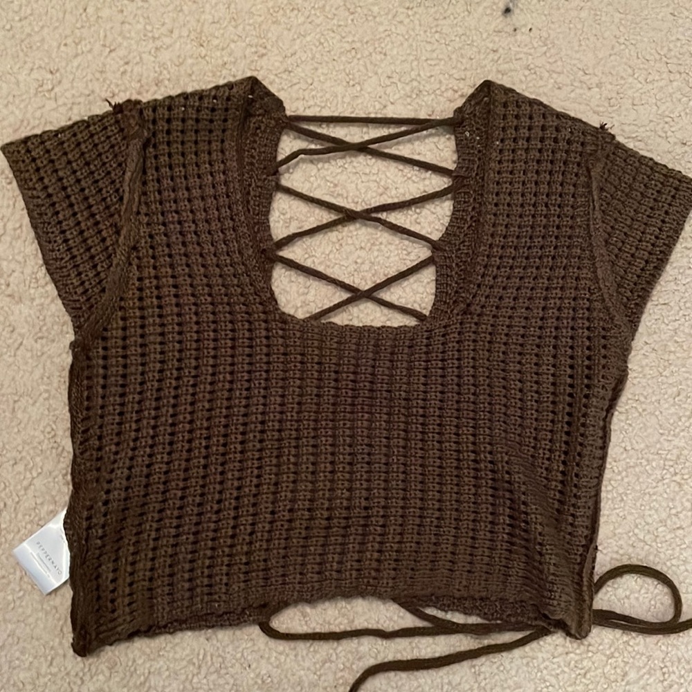 Peppermayo crochet top size s/m. Name on website : Love Like This Crochet Crop